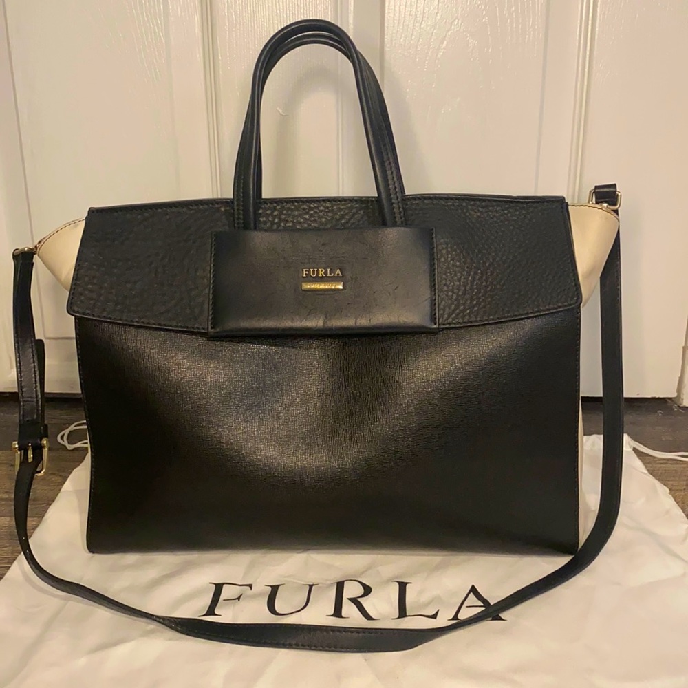 Furla Black and white bag